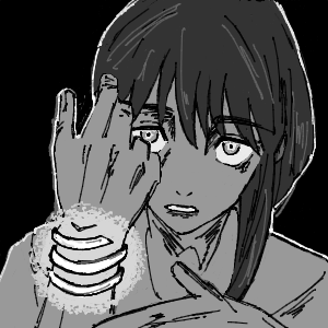 ヤチヨがかけんさんのおえかき