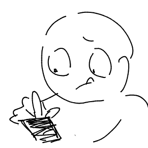 疲れてる高校生(スマホ)さんのおえかき