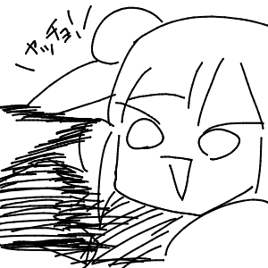 疲れてる高校生(スマホ)さんのおえかき