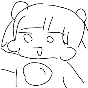 疲れてる高校生(スマホ)さんのおえかき