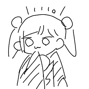 疲れてる高校生(スマホ)さんのおえかき