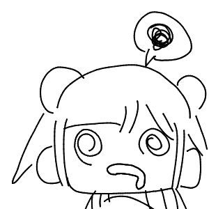 疲れてる高校生(スマホ)さんのおえかき