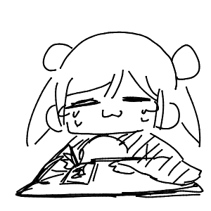 疲れてる高校生(スマホ)さんのおえかき