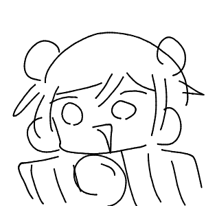 疲れてる高校生(スマホ)さんのおえかき