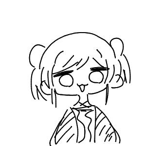 疲れてる高校生(スマホ)さんのおえかき