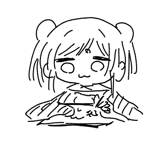 疲れてる高校生(スマホ)さんのおえかき