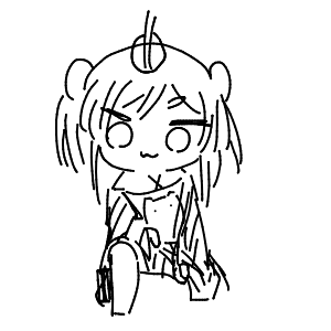 疲れてる高校生(スマホ)さんのおえかき