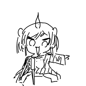 疲れてる高校生(スマホ)さんのおえかき