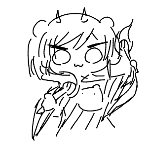 疲れてる高校生(スマホ)さんのおえかき