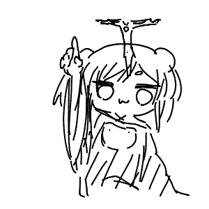 疲れてる高校生(スマホ)さんのおえかき