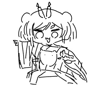 疲れてる高校生(スマホ)さんのおえかき