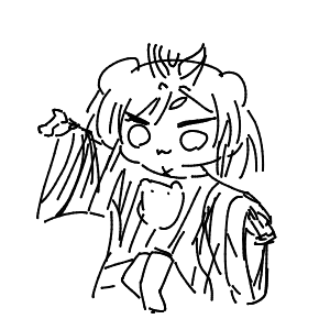 疲れてる高校生(スマホ)さんのおえかき