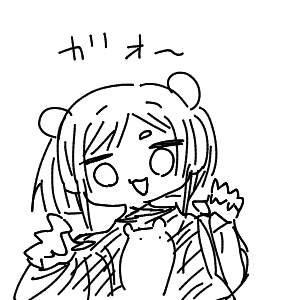 疲れてる高校生(スマホ)さんのおえかき