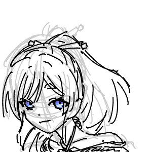 疲れてる高校生(スマホ)さんのおえかき