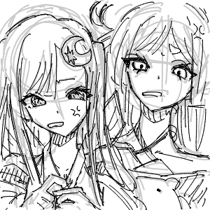 疲れてる高校生(スマホ)さんのおえかき