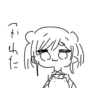 疲れてる高校生(スマホ)さんのおえかき