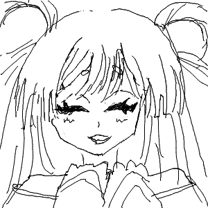 かにうさぎさんのおえかき