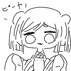 疲れてる高校生(スマホ)さんのおえかき