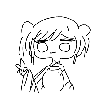 疲れてる高校生(スマホ)さんのおえかき