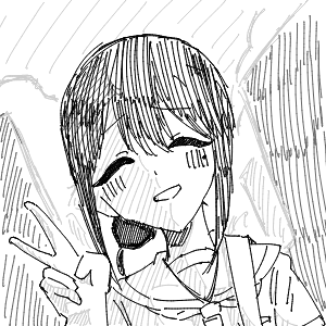 疲れてる高校生(スマホ)さんのおえかき