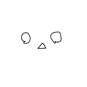 ねこちゃん　3人推し！！！💜🩷🤍キリ番の神々さんのおえかき