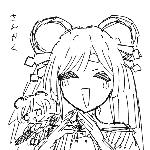 疲れてる高校生(スマホ)さんのおえかき
