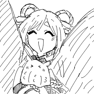 疲れてる高校生(スマホ)さんのおえかき