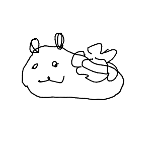 うみうしになりなかった可愛いなめくじさんのおえかき