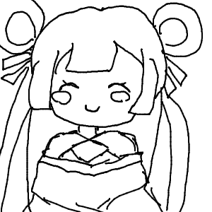 ねこちゃん　3人推し！！！💜🩷🤍にゃににゃんにょにゃににゃにさんのおえかき