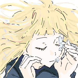 疲れてる高校生(スマホ)さんのおえかき