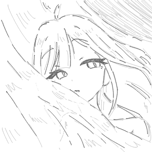 疲れてる高校生(スマホ)さんのおえかき