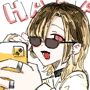 疲れてる高校生(スマホ)さんのおえかき