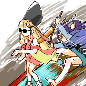 ヤチヨがかけんさんのおえかき
