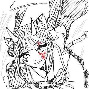 疲れてる高校生(スマホ)さんのおえかき