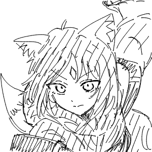 疲れてる高校生(スマホ)さんのおえかき