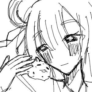 ヤチヨがかけんさんのおえかき