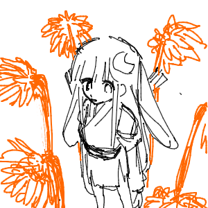 道端の花さんのおえかき