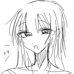 しろねこさんのおえかき
