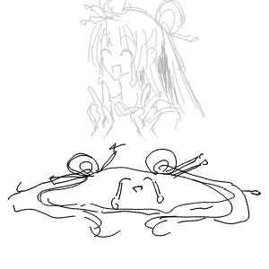 しろねこさんのおえかき