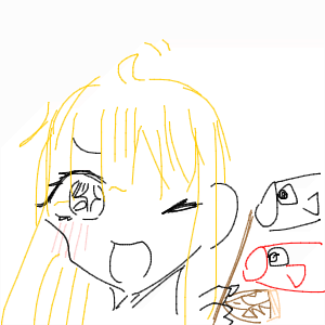 乙姫さんのおえかき
