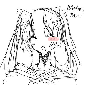 しろねこさんのおえかき
