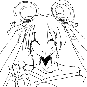 しろねこさんのおえかき