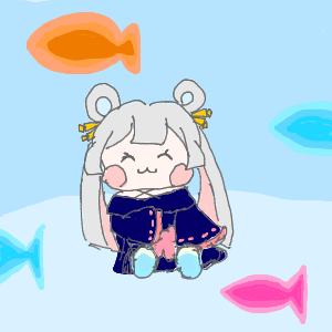 ねこちゃん　3人推し！！！💜🩷🤍キリ番の神々　キャンプ中さんのおえかき