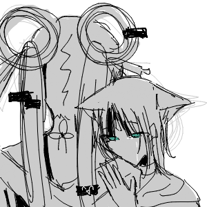 しろねこさんのおえかき