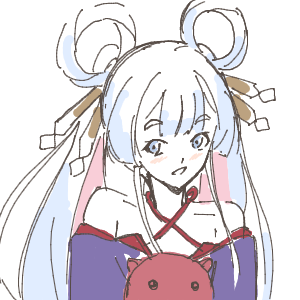 ヤチヨがかけんさんのおえかき
