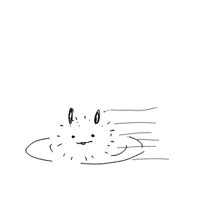 しろねこさんのおえかき