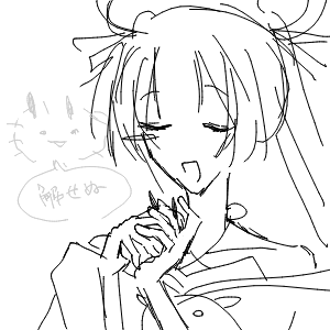 しろねこさんのおえかき