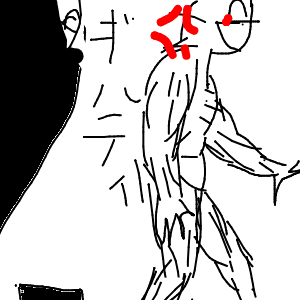 うにょんぽつ 🫵(• ▽ •;)ムキフシ製造者さんのおえかき