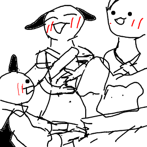 うにょんぽつ 🫵(• ▽ •;)ムキフシ製造者さんのおえかき