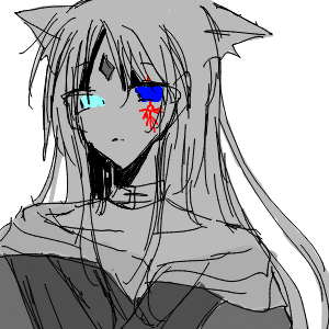 しろねこさんのおえかき